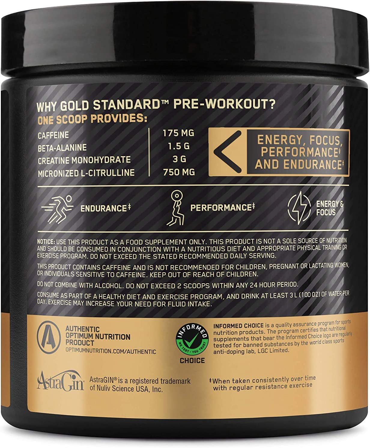 Gold Standard Pre Workout, Blueberry Lemonade, 300G, 30 Servings
