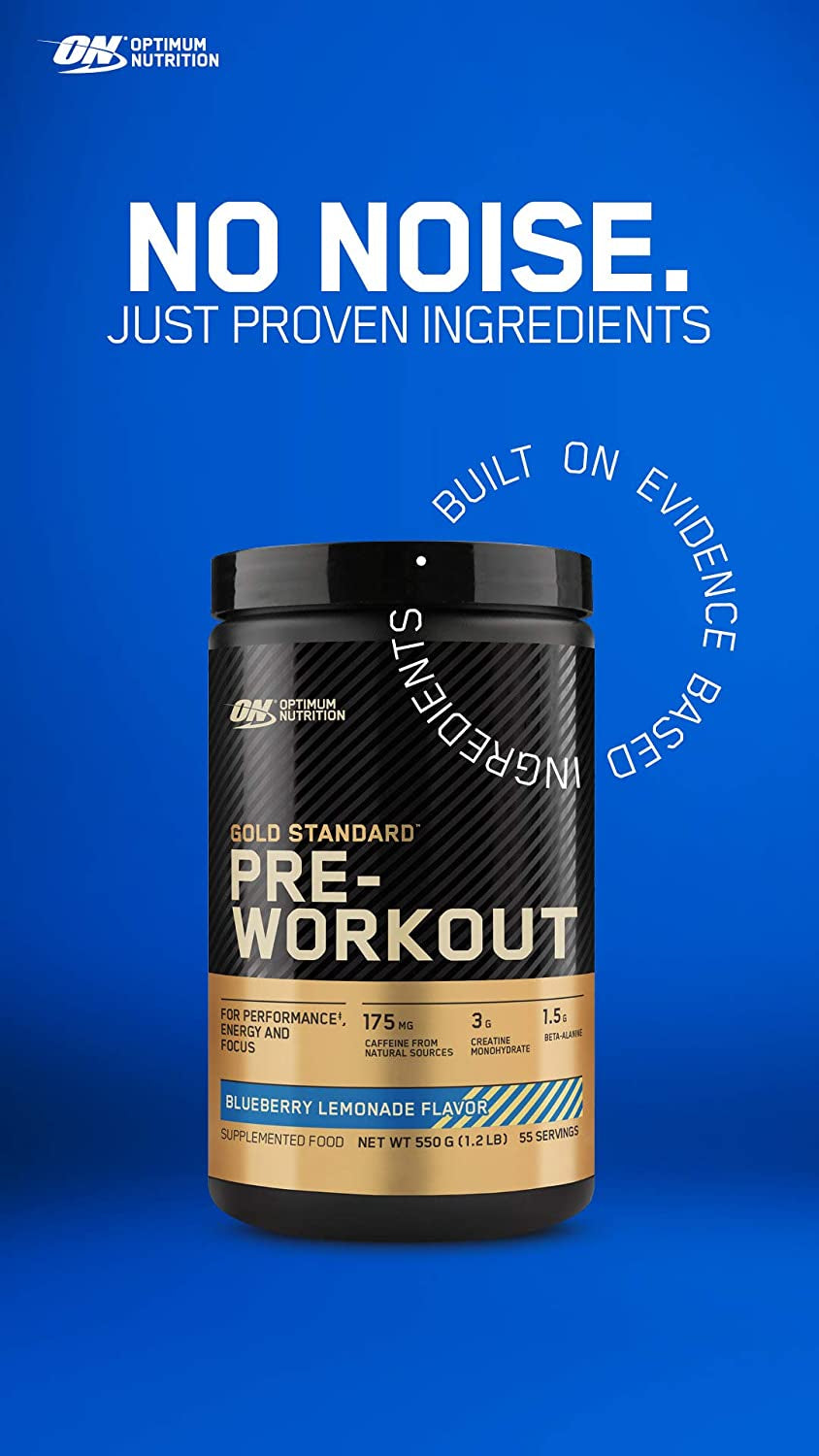 Gold Standard Pre Workout, Blueberry Lemonade, 300G, 30 Servings