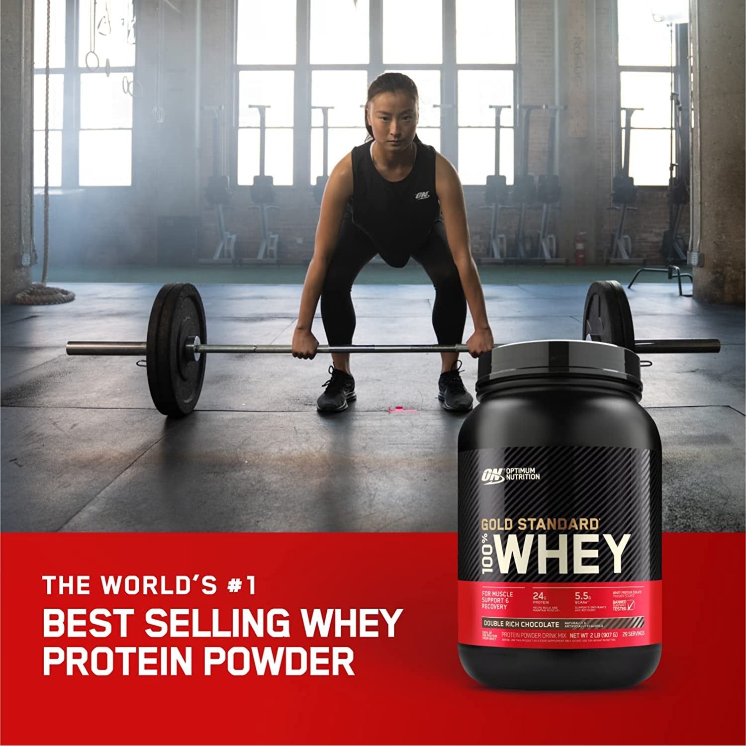 Gold Standard 100 Percent Whey Protein Powder, French Vanilla, 2.27Kg