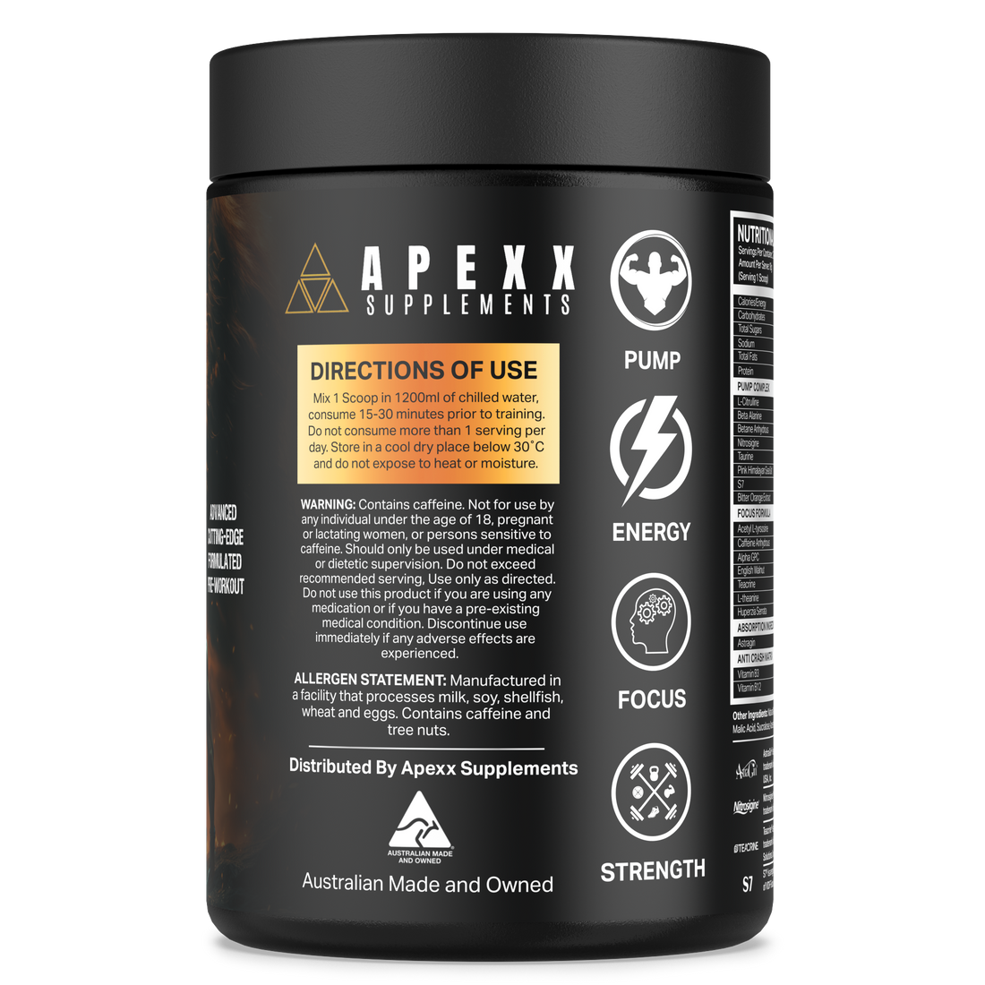 APEXX Predator Pre Workout - Pineapple Flavour