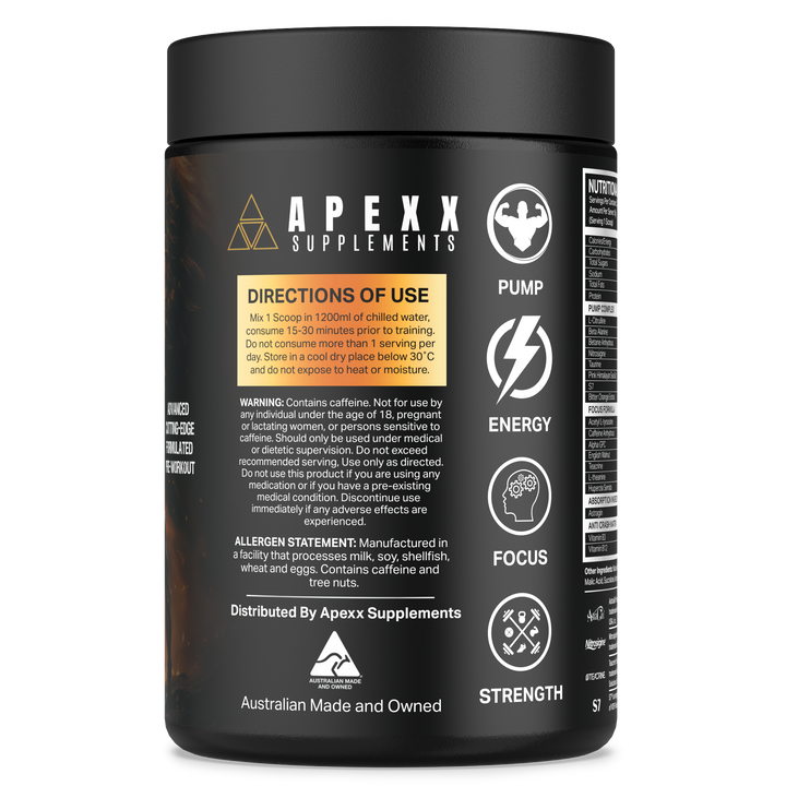APEXX Predator Pre Workout - Pineapple Flavour
