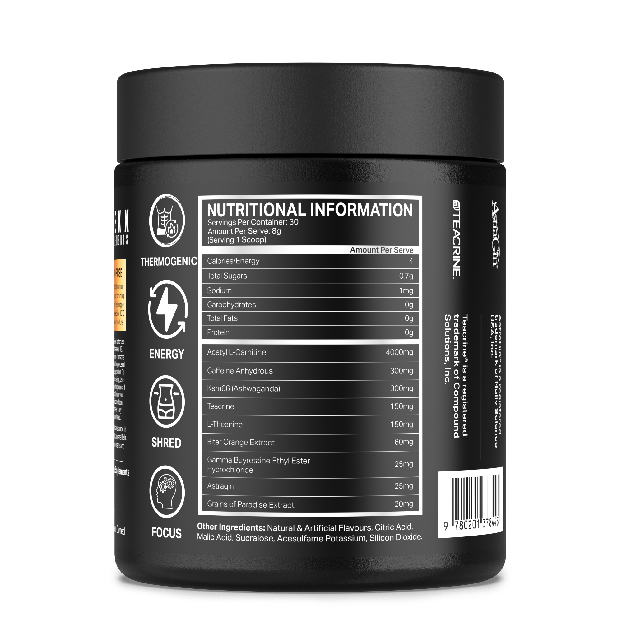 APEXX Warrior Thermogenic - Sour Gummy Flavour