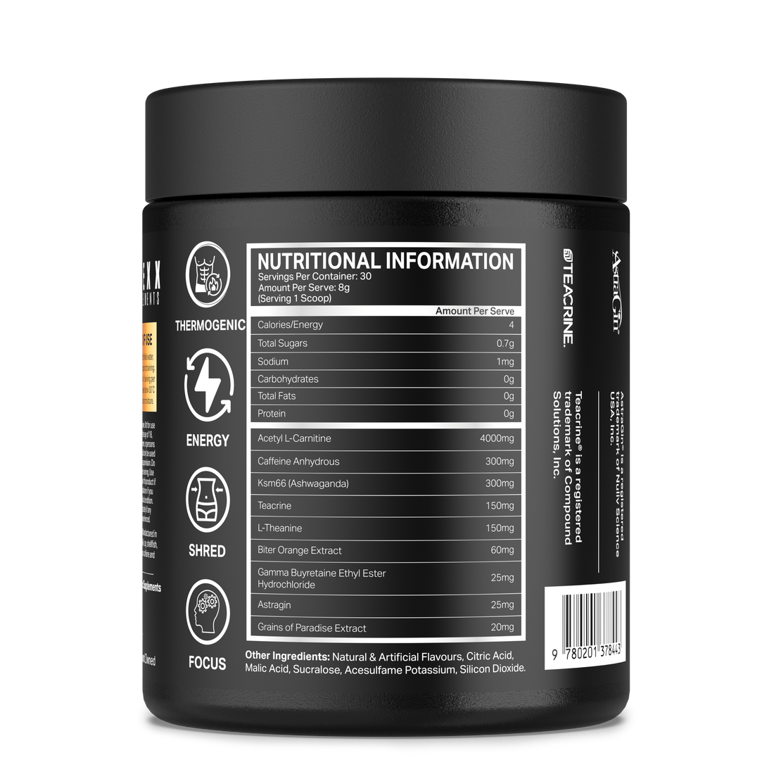 APEXX Warrior Thermogenic - Sour Gummy Flavour