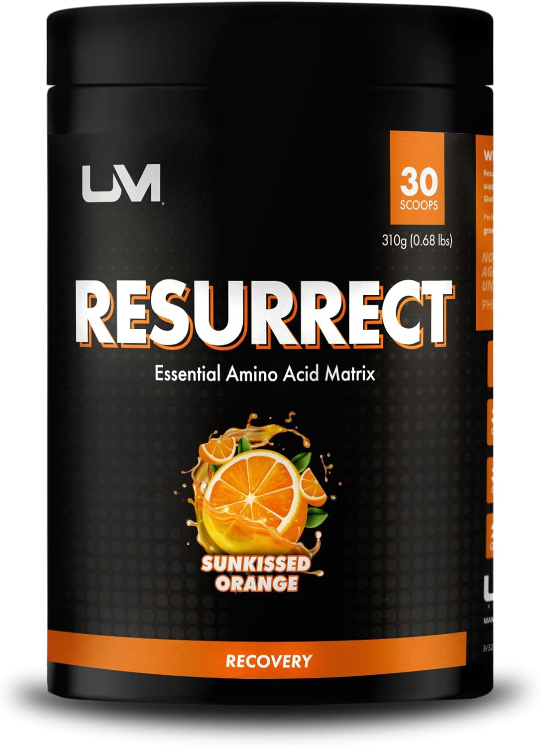 Sports Resurrect – Essential Amino Acids (Eaas) + Recovery Matrix | Muscle Repair, Hydration & Performance Support | Intra/Post Workout Supplement