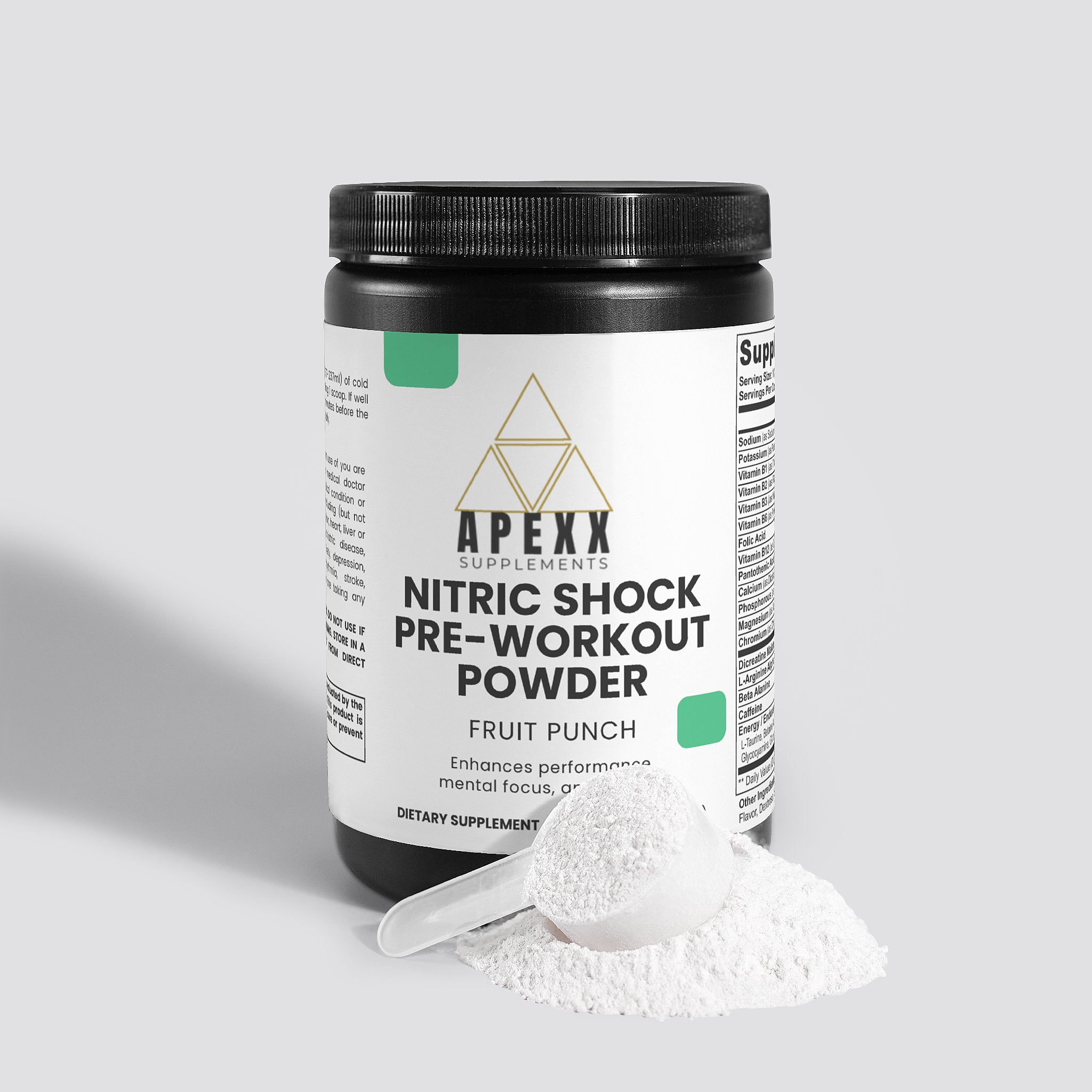 Apexx Nitric Shock Pre-Workout Powder (Fruit Punch)