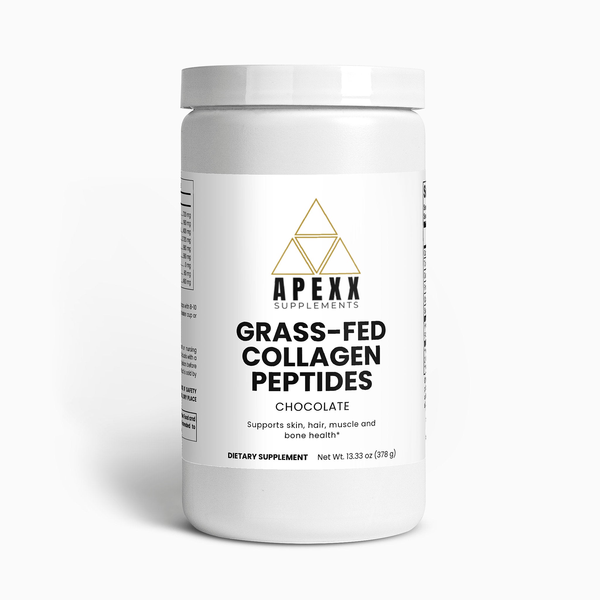 Apexx Grass-Fed Collagen Peptides Powder (Chocolate)