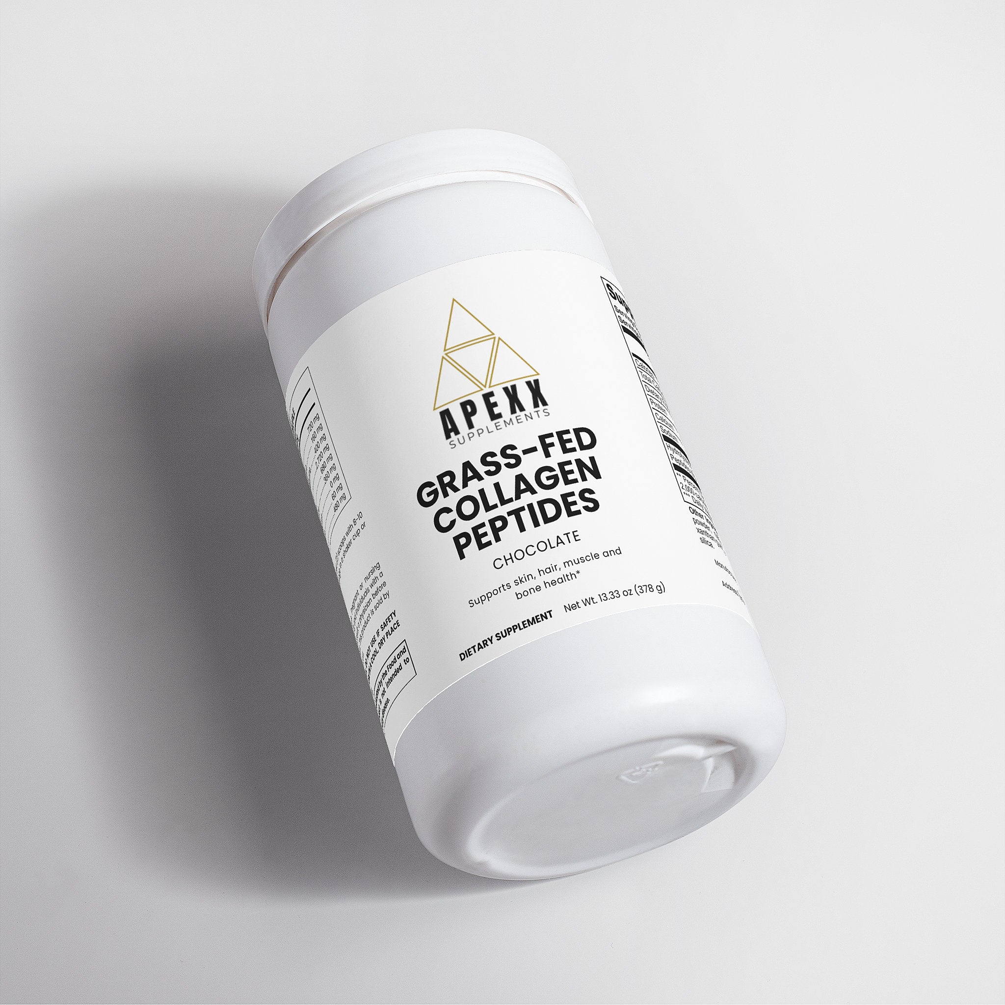 Apexx Grass-Fed Collagen Peptides Powder (Chocolate)