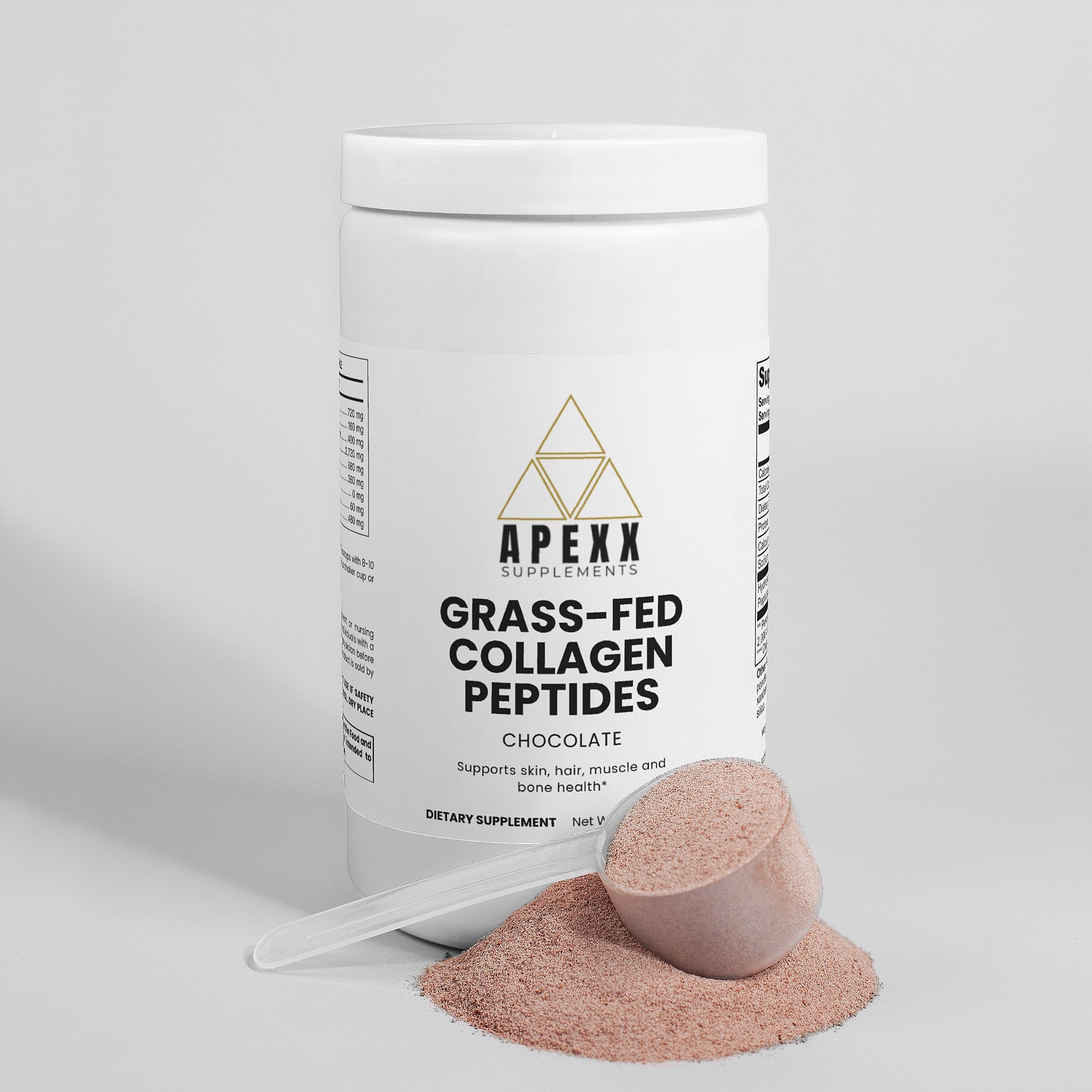 Apexx Grass-Fed Collagen Peptides Powder (Chocolate)