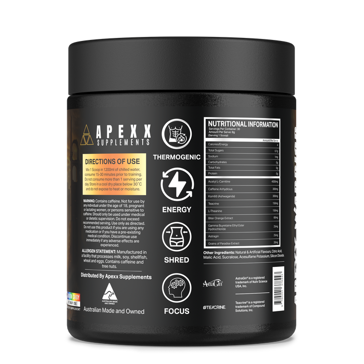 APEXX Warrior Thermogenic-Rainbow Candy Flavour