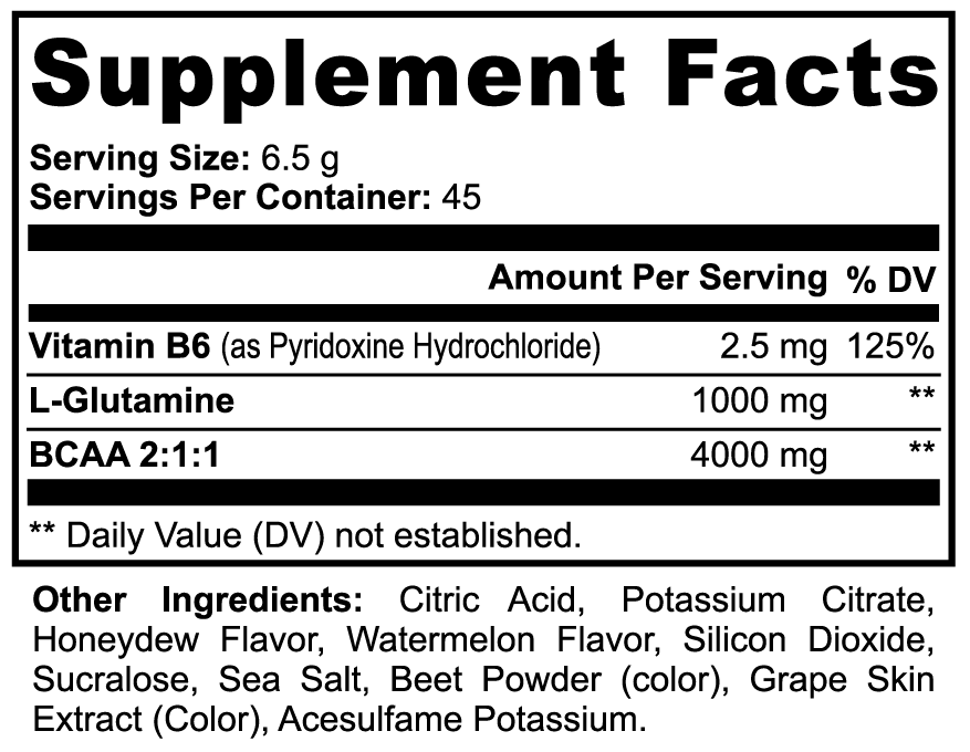 Apexx BCAA Post Workout Powder (Honeydew/Watermelon)