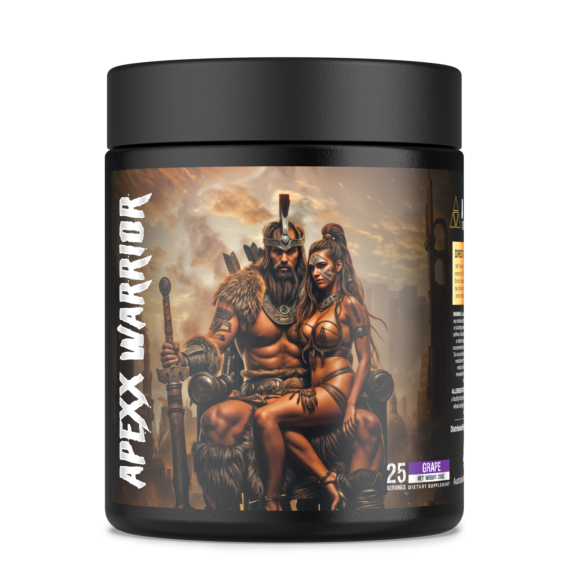 APEXX Warrior Thermogenic - Grape Flavour
