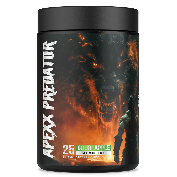 APEXX Predator Pre Workout-Sour Apple Flavour