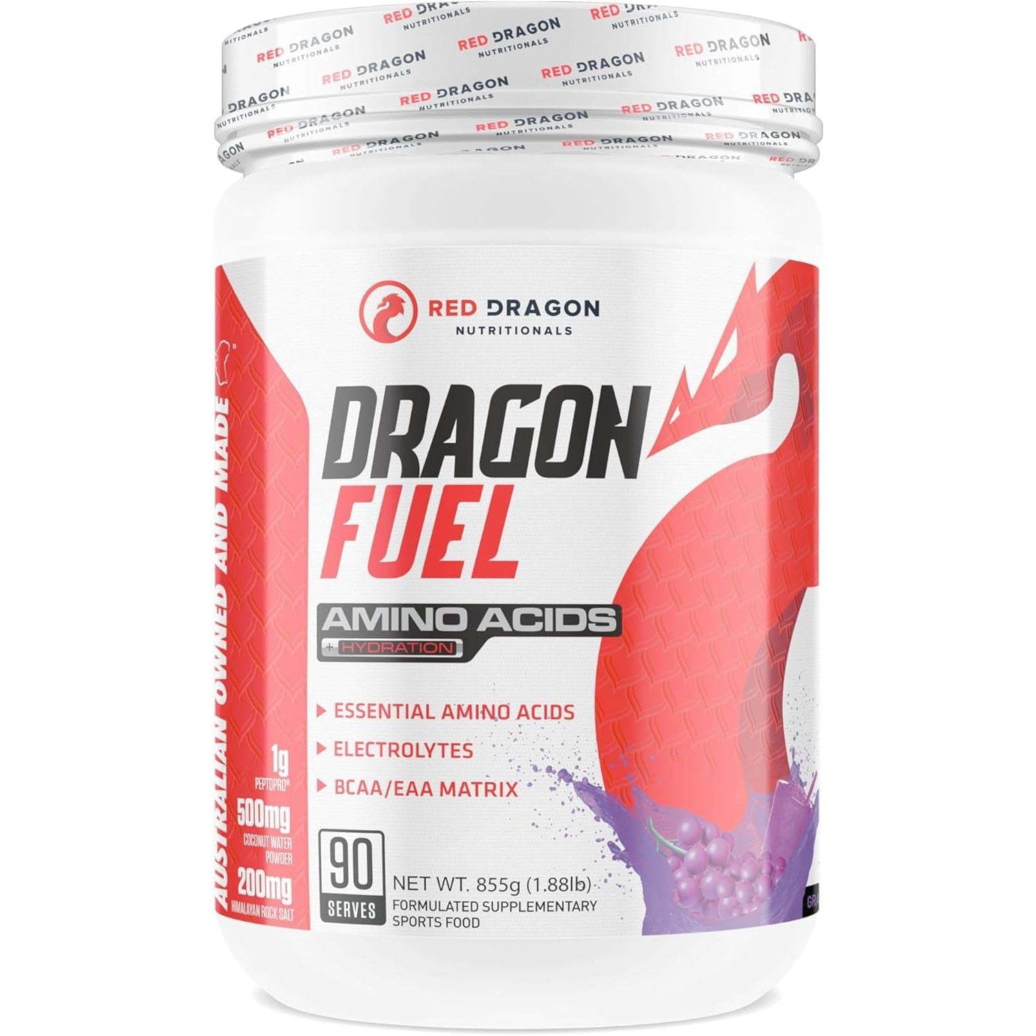Dragon Fuel Essential Amino Acids 855 G, Grape Lemonade