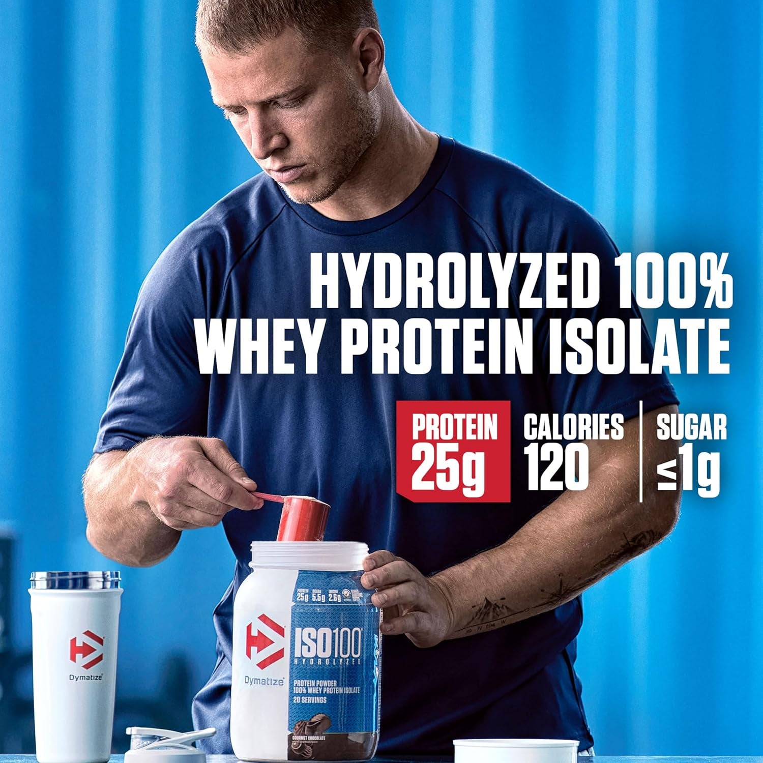 Iso-100 Hydrolyzed Whey Protein Isolate 20 Serves Fudge Brownie 640 Gram