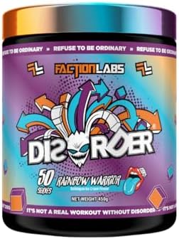 Faction Labs Disorder Pre-Workout 50 Serves Rainbow Warrior