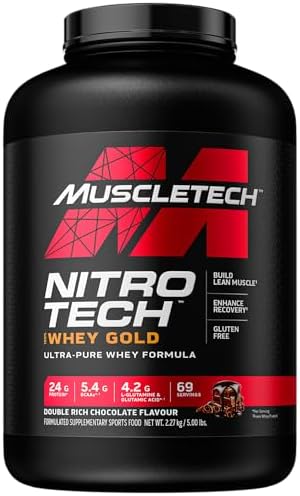 MuscleTech Nitro Tech 100% Whey Gold Double Rich Chocolate 2.27kg AU (RB)