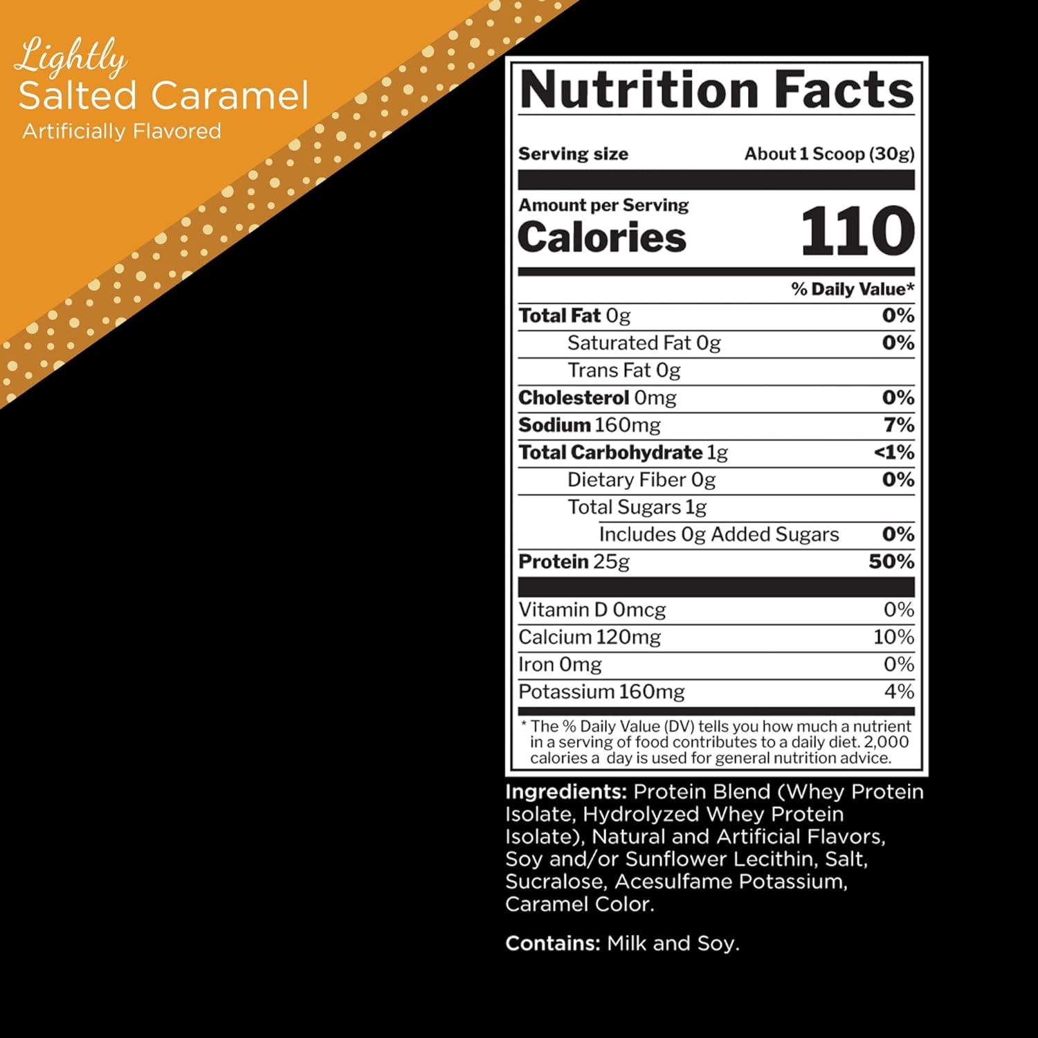 R1 100% Whey Protein Isolate and Hydrolysate Protein Powder 1.98 Lb, Lightly Salted Caramel (30 Servings)