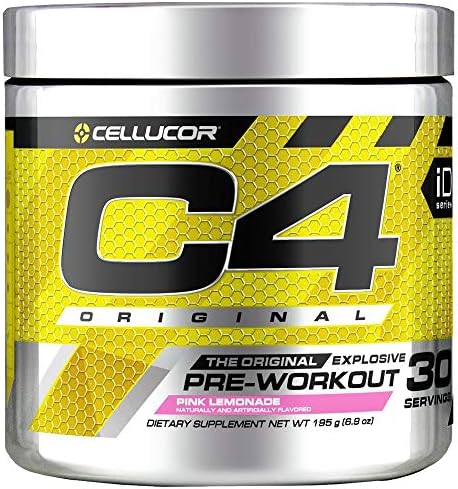 Cellucor C4 Original Pre Workout Powder Energy Drink w/Creatine, Nitric Oxide & Beta Alanine, Pink Lemonade, 30 Servings