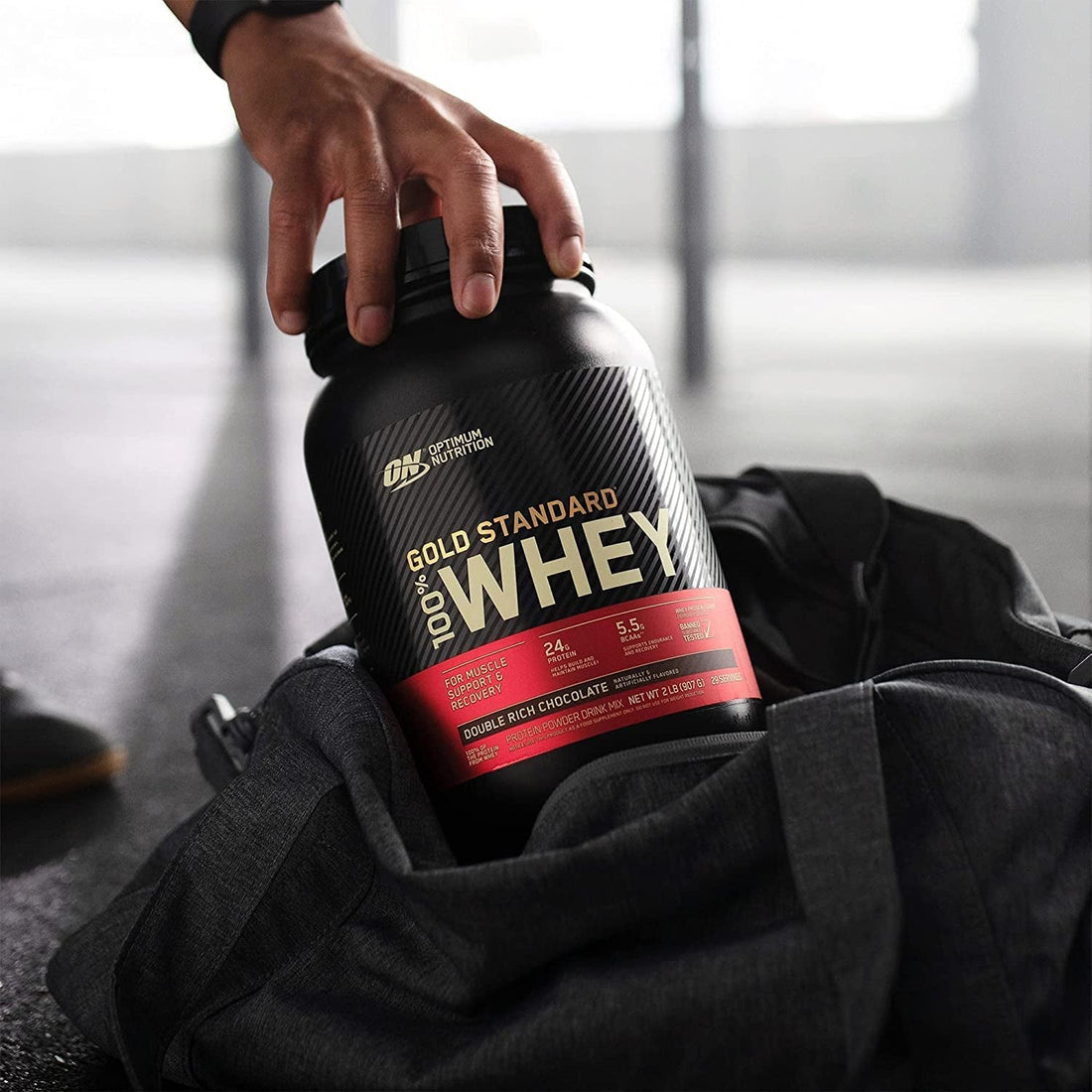 Gold Standard 100% Whey Protein Powder, Double Rich Chocolate, 4.54Kg