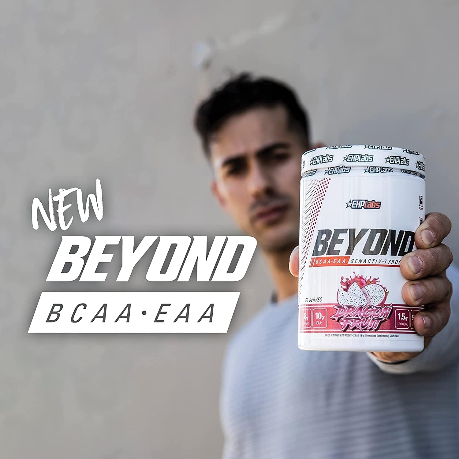 Beyond BCAA + EAA by Ehplabs - 10G of Essential Amino Acids, Assists with Muscle Endurance, Recovery & Fatigue (Peach Candy Rings)