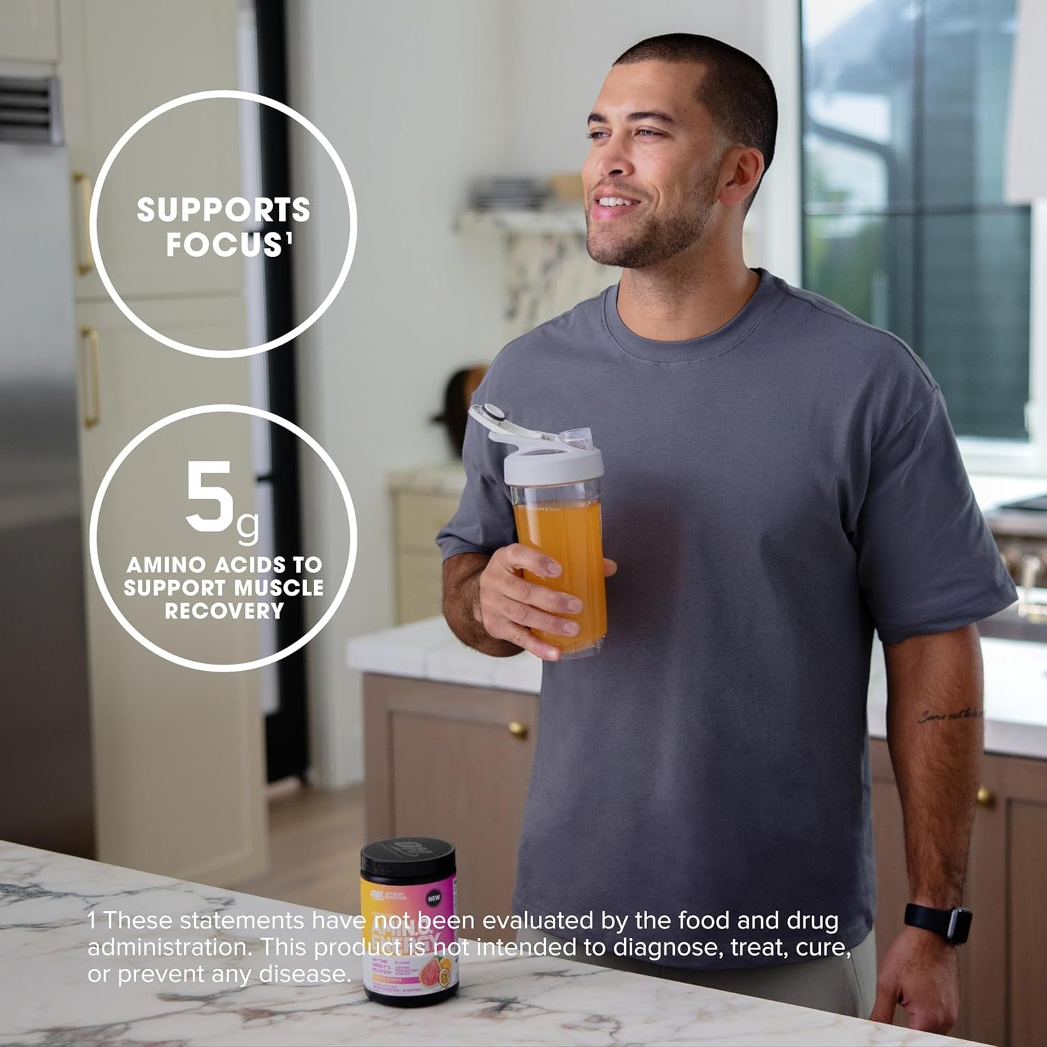 Amino Energy Powder 270 G, 30 Servings, Tropical Sunrise