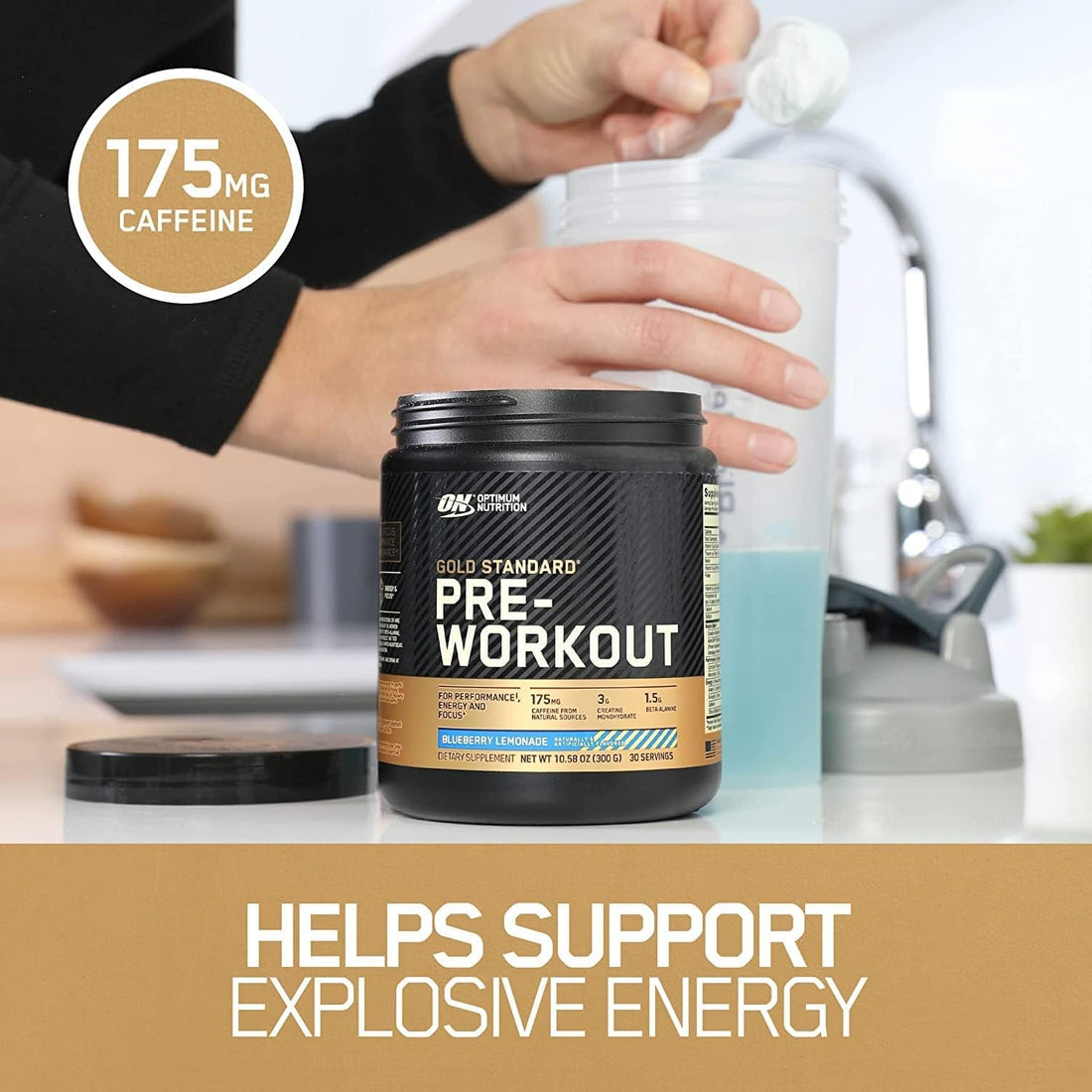 Gold Standard Pre Workout, Fruit Punch, 300G, 30 Servings