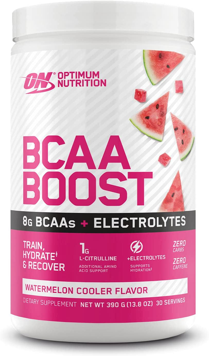 BCAA BOOST 8G BCAA + Electrolytes Powder, Watermelon Cooler, 390G, 30 Servings