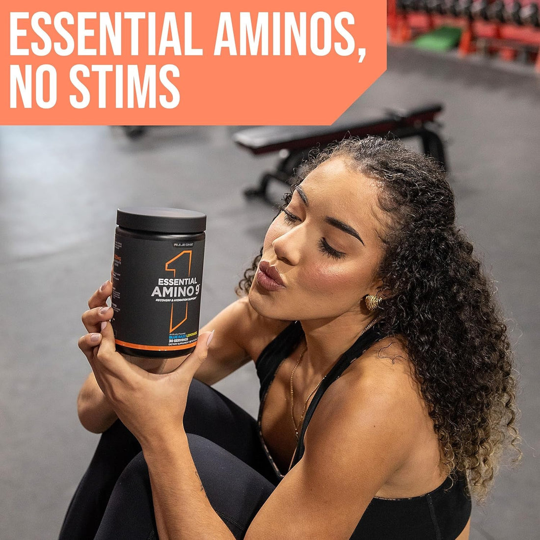 R1 Essential Amino 9 Recovery & Hydration Support Supplement 345 G, Peach Mango (30 Servings)