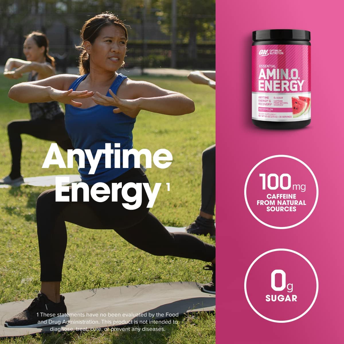 Amino Energy Powder, Watermelon, 270G, 30 Servings